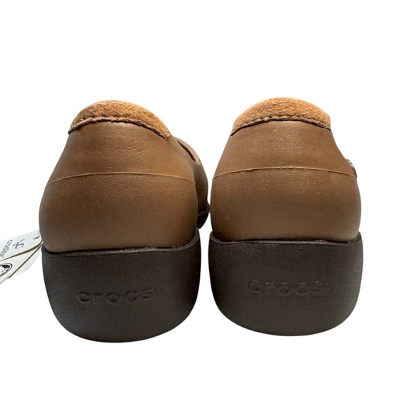 NWT Crocs Silver Fox Maryjane flats in brown/bronze womens 5 shoes comfy office - Picture 6 of 12